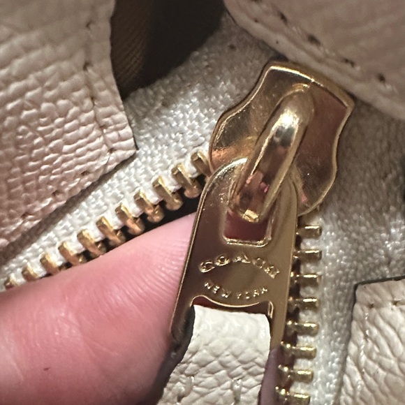 Coach Cream City Mini Leather Tote Bag - Picture 10 of 11